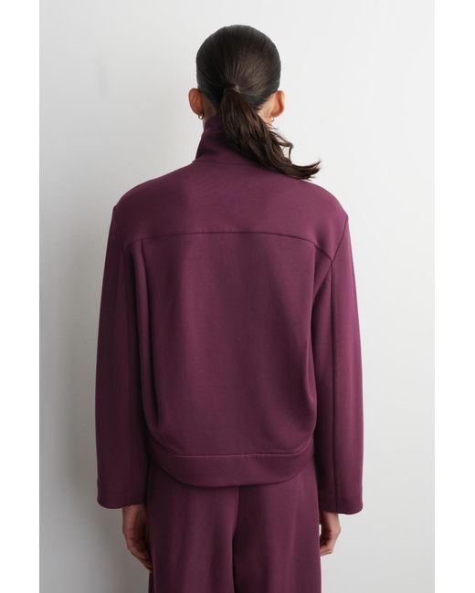 COS Purple Scuba Track Jacket