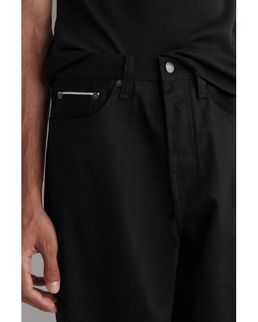 COS Black Rider Raw Selvedge Relaxed-Fit Straight-Leg Jeans for men