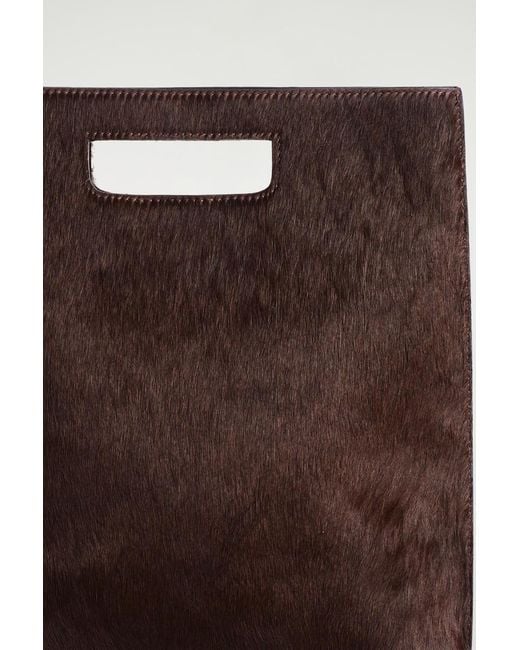 Borsa Folio di COS in Brown