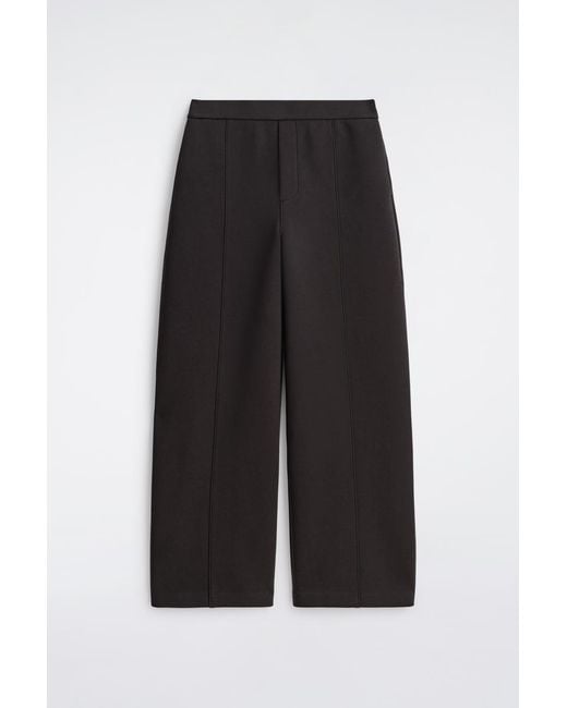 COS Black Scuba Straight-Leg Pants for men