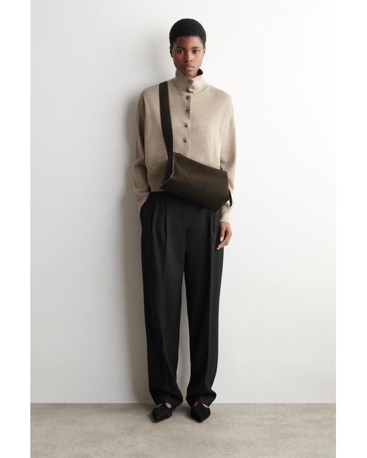 COS Brown Plinth Crossbody Bag