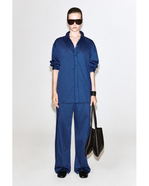 COS Blue Folded-Cuff Cotton Shirt