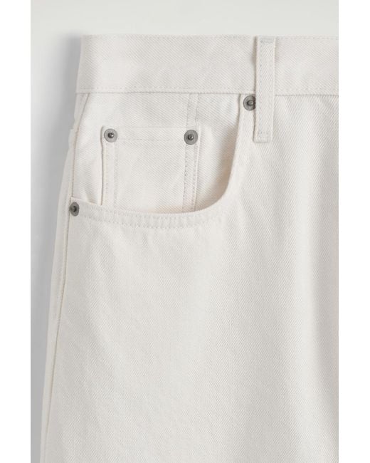 COS White Bay Barrel-Leg Jeans