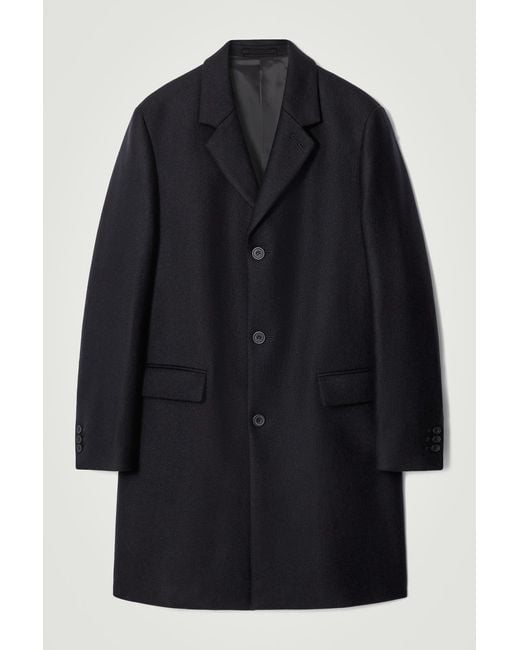 COS Blue Tailored Wool-twill Coat for men