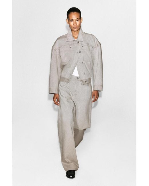 COS Natural Facade Straight-Leg Jeans