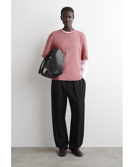 COS Pink Oversized T-Shirt