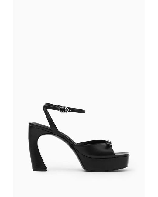 COS White Buckled Platform Sandals