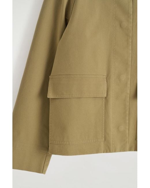 COS Green Cotton Utility Jacket