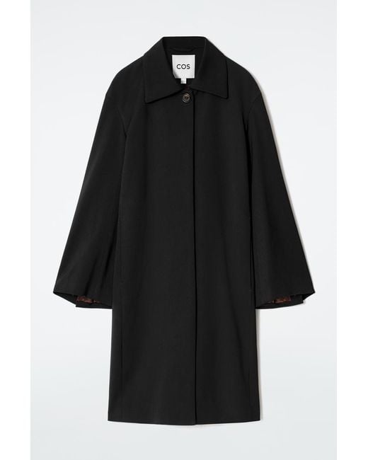 COS Black Single-breasted Car Coat