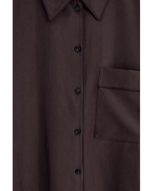 COS Brown Silk Shirt
