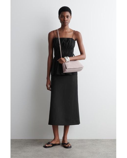 COS Pink Tome Mini Crossbody Bag - Suede