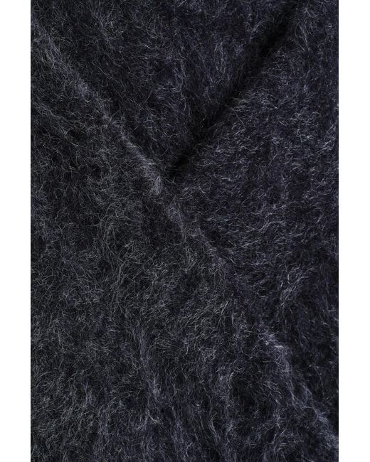 COS Blue Brushed-Cashmere Triangle Scarf