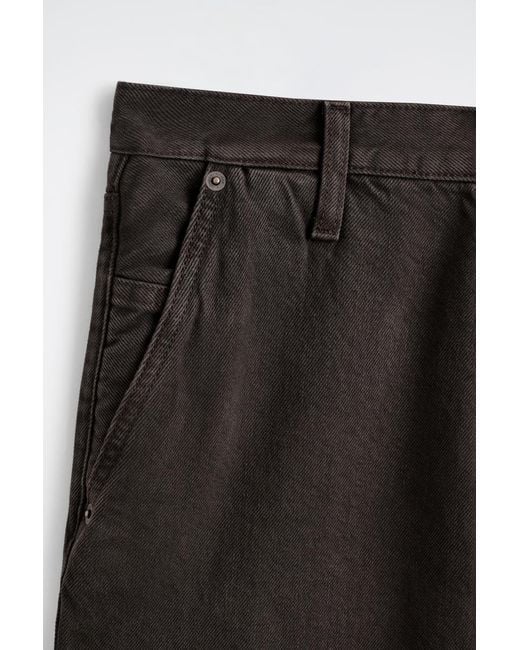 COS Black Oversized Wide-Leg Denim Pants for men