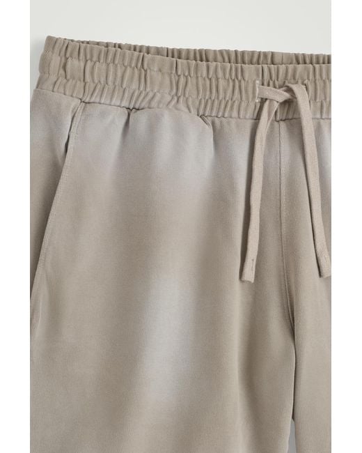 COS Natural Washed-jersey Drawstring Shorts for men