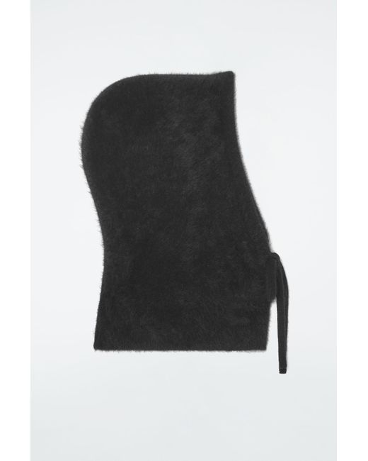 COS Textured Pure Cashmere Balaclava in Black | Lyst