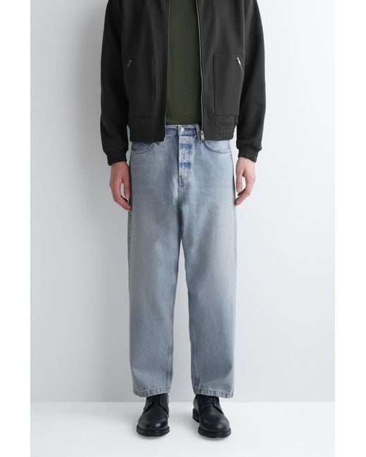 COS Blue Dome Relaxed-Fit Straight-Leg Jeans for men