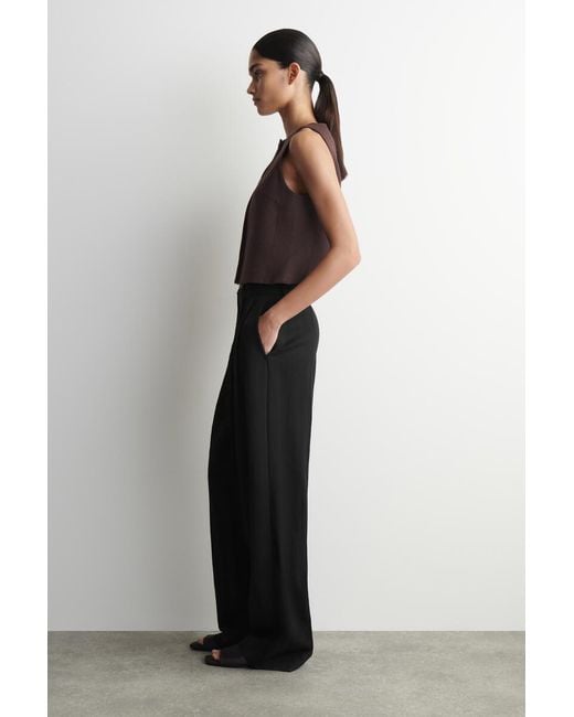 COS Black Tailored Waistcoat