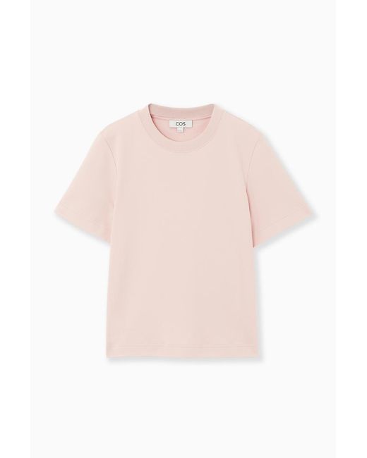 COS Pink Schlichtes T-shirt