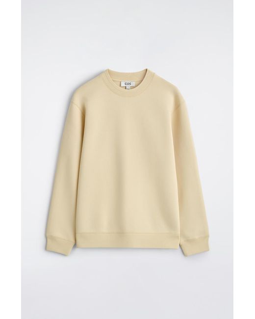 COS Natural Relaxed Scuba Sweatshirt for men