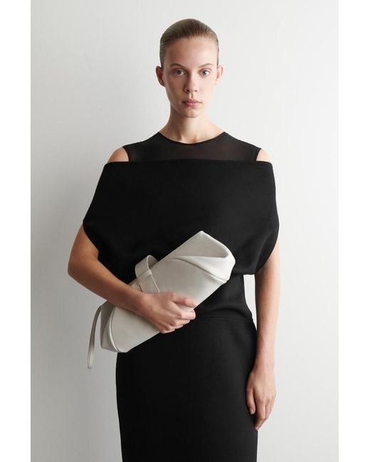COS Natural Belted Clutch Bag