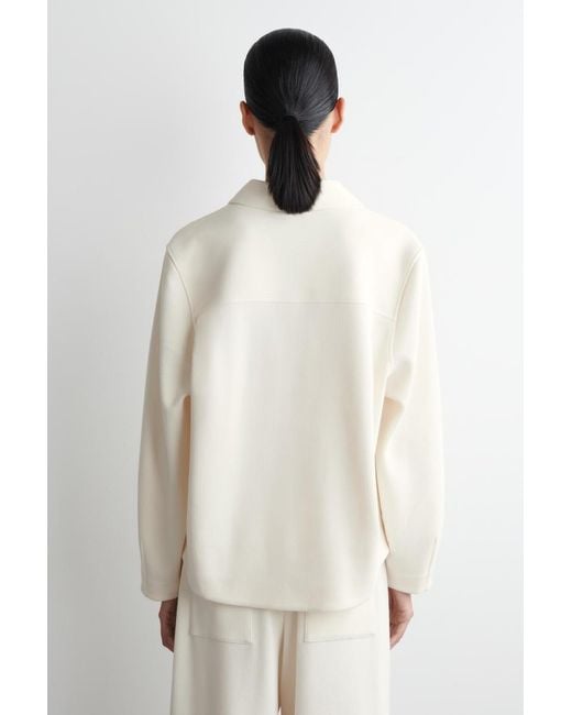 COS White Corduroy Shirt