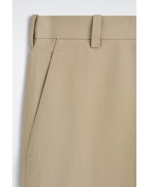 COS Natural Cotton Relaxed-Fit Wide-Leg Chinos for men