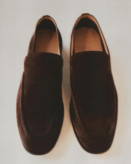 COS White Split Suede Loafers for men