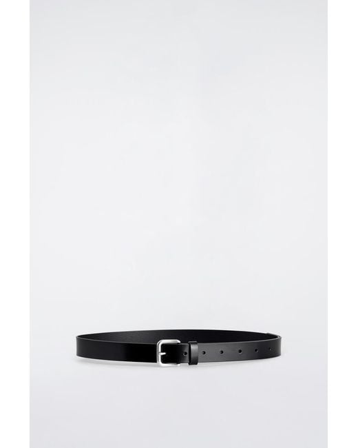 COS Black Leather Belt for men