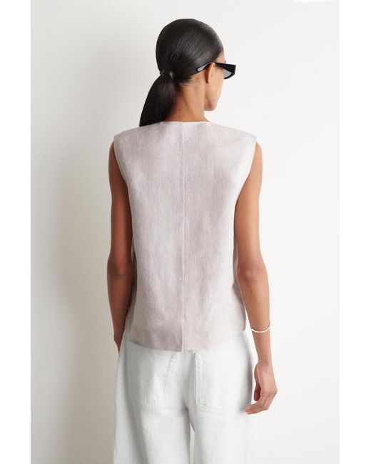 COS Pink Linen Vest