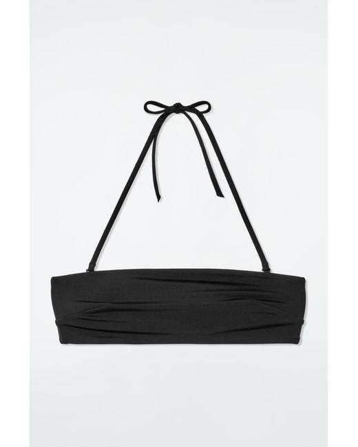 COS Black Bandeau Bikini Top