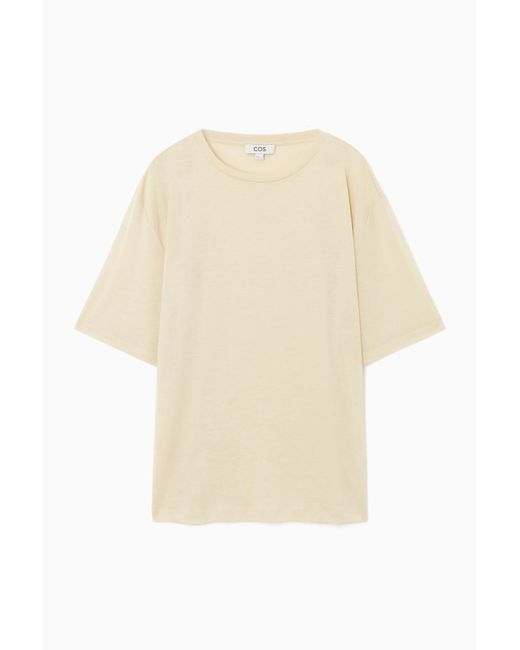 COS White Relaxed-fit Floaty T-shirt