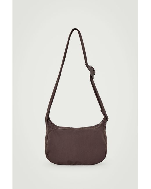 COS Brown Crossbody Saddle Bag - Nylon