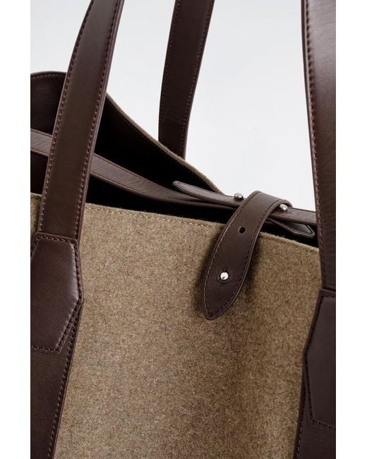 COS Natural Weekender Oversized Tote Bag for men