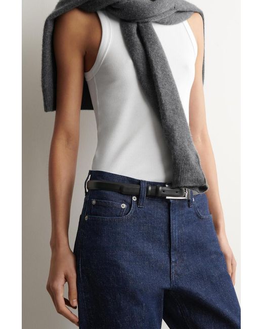 COS Blue Flute Slim-Leg Jeans
