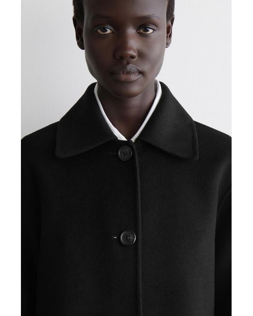 COS Black Double-Faced Wool Jacket