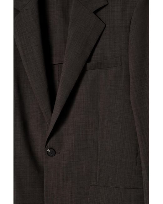 COS Black Fluid Lightweight Wool Blazer for men