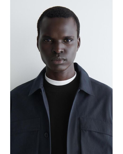 COS Black Relaxed Scuba Sweatshirt for men