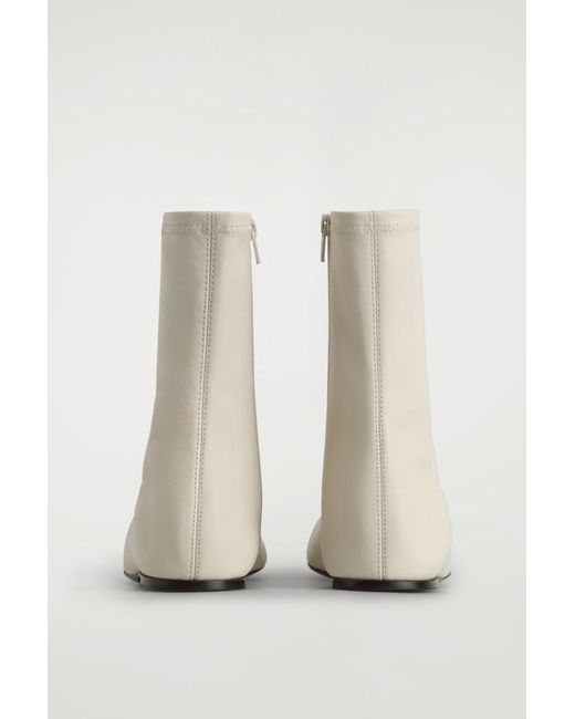 COS Natural Leather Sock Boots