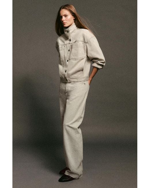 COS Natural Facade Straight-Leg Jeans