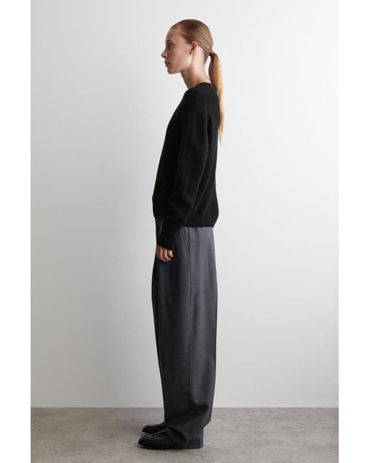 COS Black Pure Cashmere Sweater