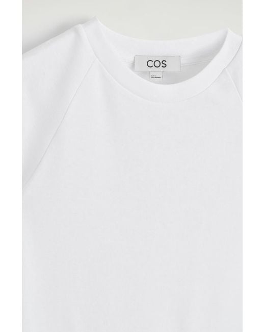 COS White Slim Cotton T-Shirt