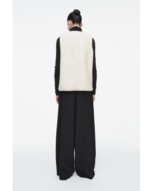 COS Natural Oversized Faux Shearling Gilet
