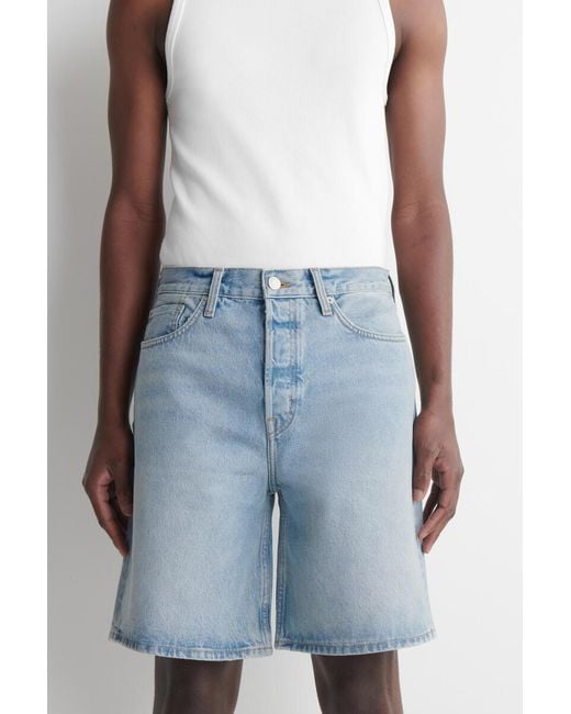 COS Blue Knee-Length Denim Shorts for men