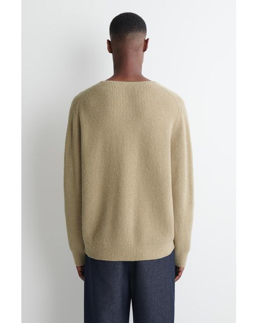 Maglione Henley di COS in Natural da Uomo