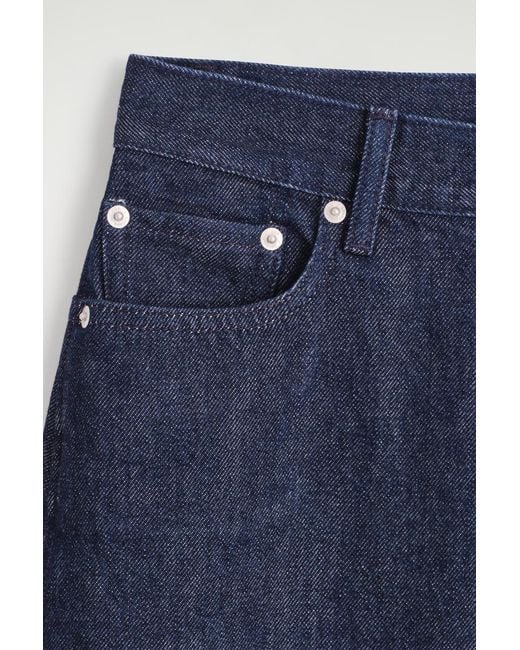 COS Blue Twist Barrel-Leg Jeans