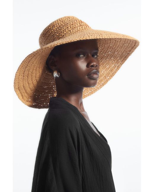 COS Natural Woven Straw Hat