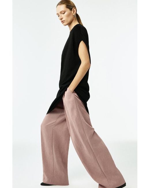 COS Black Circle-Cut Knitted Dress