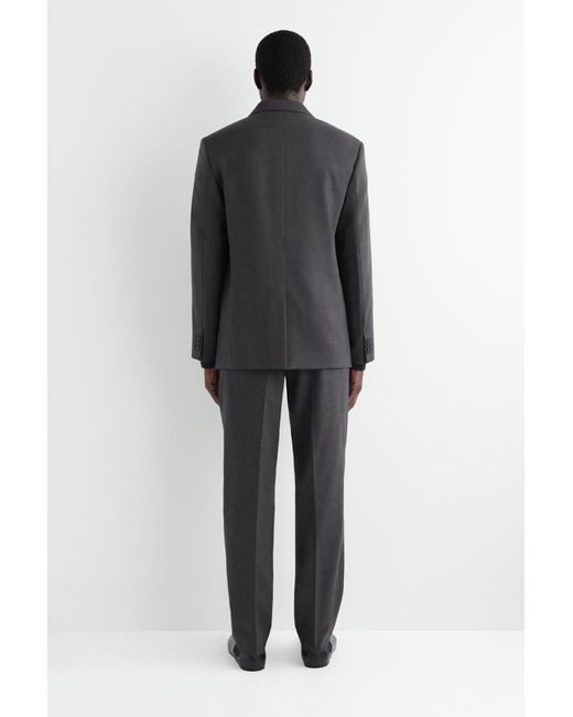 COS Gray Wool Tapered Pants for men