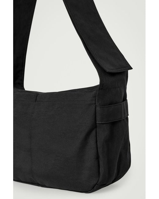 COS Black Mini Slouchy Crossbody Bag for men