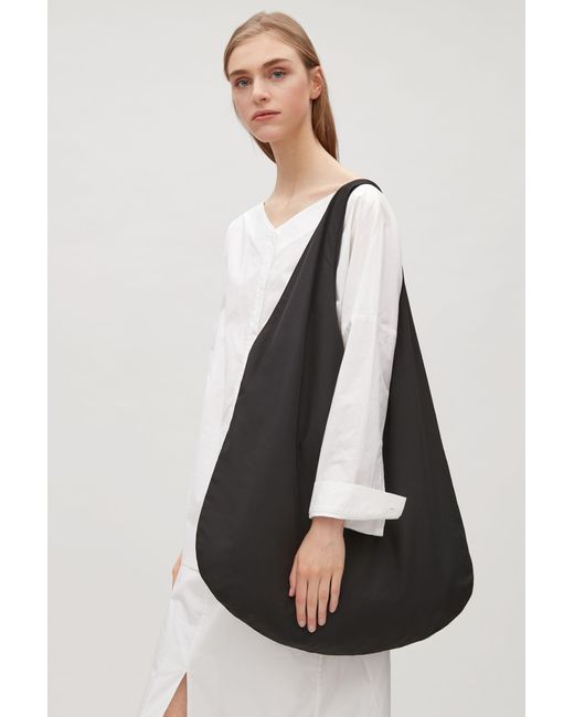 COS Black Soft Shopper Bag